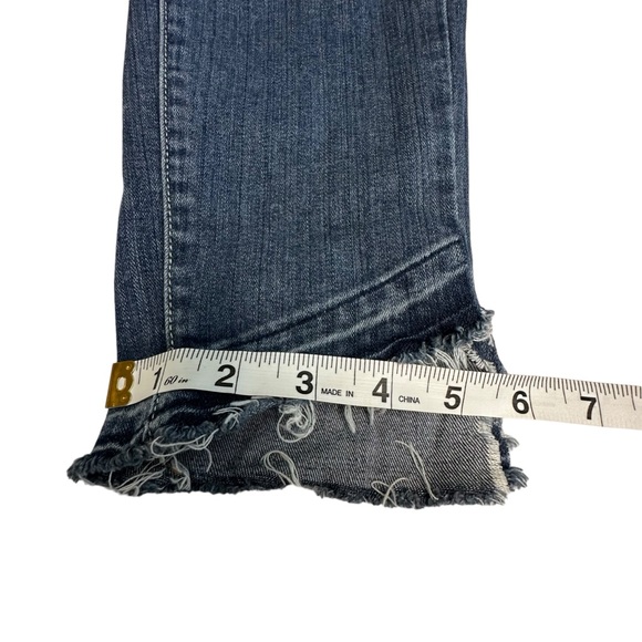 PAIGE BRAND VERDUGO ANKLE BLUE JEANS. MID-RISE ZIP FLY BUTTON CLOSURE. SIZE 28 - Picture 10 of 12